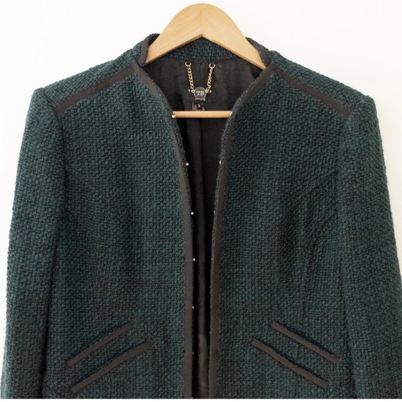 Ted Baker Langley Pebelle Boucle Jacket Size 0 - Picture 7 of 9